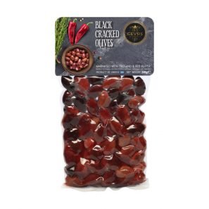 black cracked kalamata olives